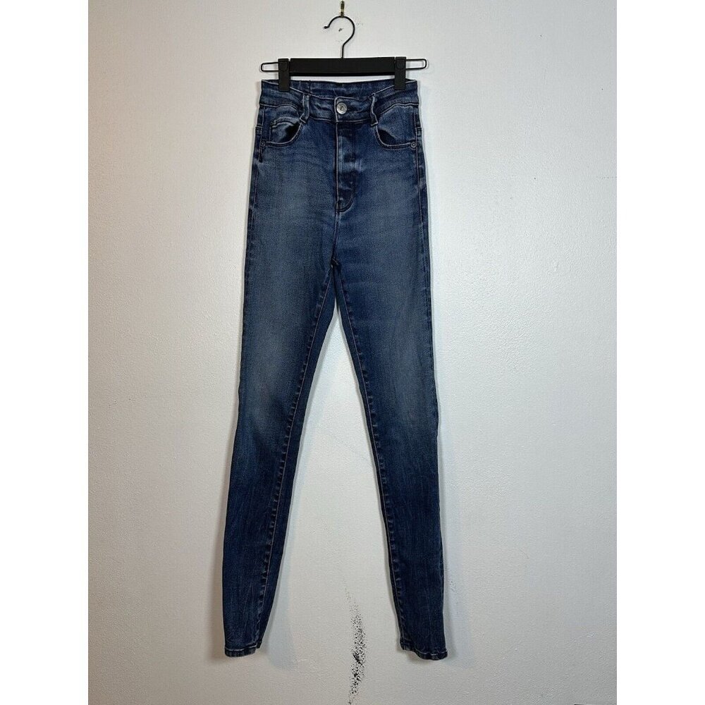 CANDIANI Denim‎ TG 27 Milan Italy DISTRESSED Long Skinny Women’s Jeans 20 SS2019